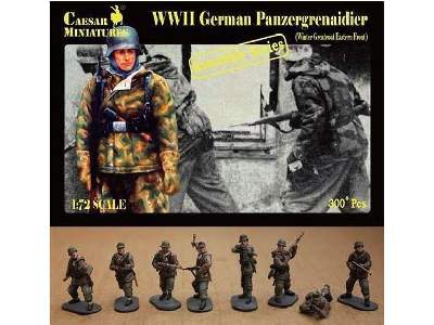 Niemieccy grenadierzy pancerni - Front Wschodni - zimowe unif. - zdjęcie 1
