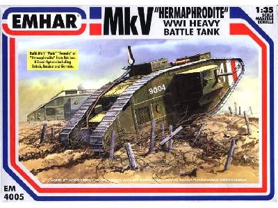 Ciężki czołg Mk.V Hermaphrodite - I W.Ś. - zdjęcie 1
