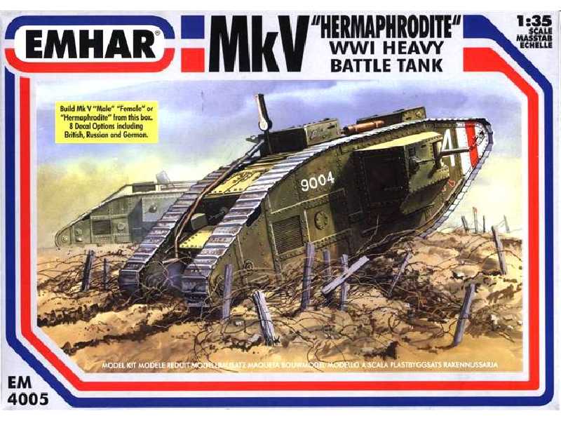 Ciężki czołg Mk.V Hermaphrodite - I W.Ś. - zdjęcie 1