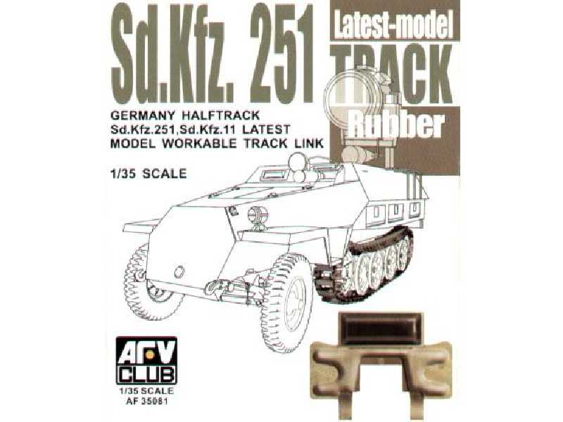 Sd. Kfz. 251 / Sd. Kfz. 11 Latest Model Track Rubber - zdjęcie 1