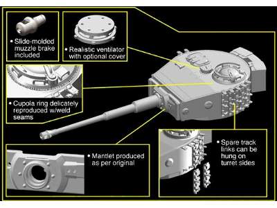 Sd.Kfz 181 Pz.Kpfw.VI Ausf.E Tiger I Mid-Production w/Zimmerit - zdjęcie 10