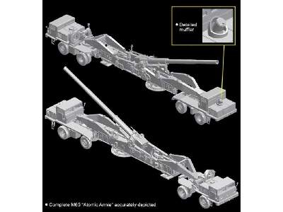 M65 Atomic Annie Gun, Heavy Motorized 280mm - Black Label - zdjęcie 9