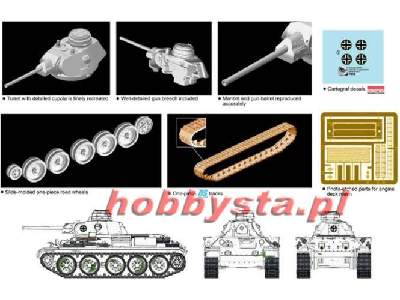 T-34/76 German Army w/Panzer III Cupola - zdjęcie 2