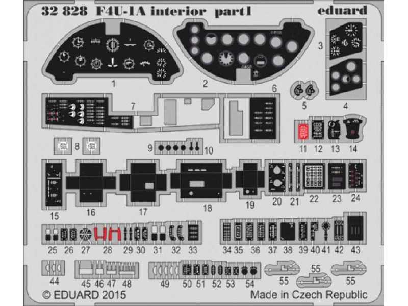 F4U-1A interior S. A. 1/32 - Tamiya - zdjęcie 1