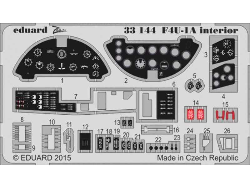 F4U-1A interior S. A. 1/32 - Tamiya - zdjęcie 1 F4U-1A interior S. A. 1/32 - Tamiya - zdjęcie 1