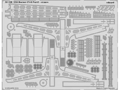 USS Hornet CV-8 part 1 - cranes 1/200 - Merit - zdjęcie 1