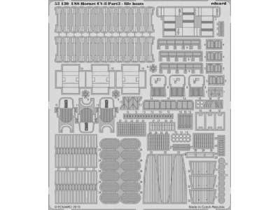 USS Hornet CV-8 part 3 - life boats 1/200 - Merit - zdjęcie 1