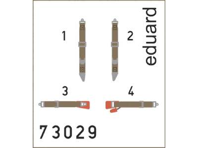 Avia B.534 seatbelts SUPERFABRIC 1/72 - Eduard - zdjęcie 1