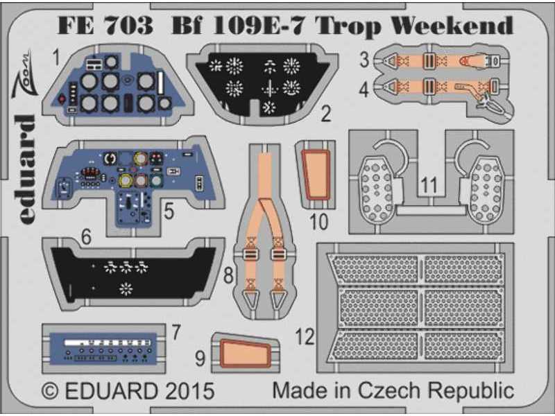 Bf 109E-7 Trop Weekend 1/48 - Eduard - zdjęcie 1 Bf 109E-7 Trop Weekend 1/48 - Eduard - zdjęcie 1