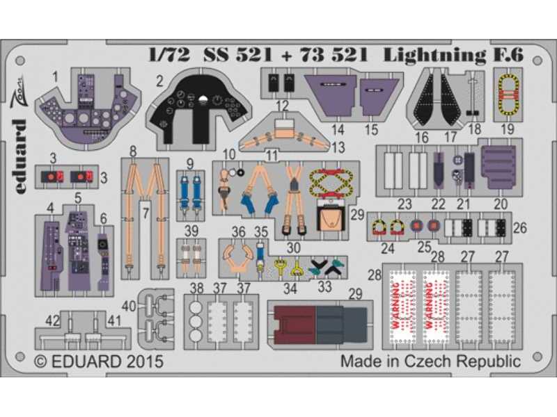 Lightning F.6 S. A. 1/72 - Airfix - zdjęcie 1 Lightning F.6 S. A. 1/72 - Airfix - zdjęcie 1