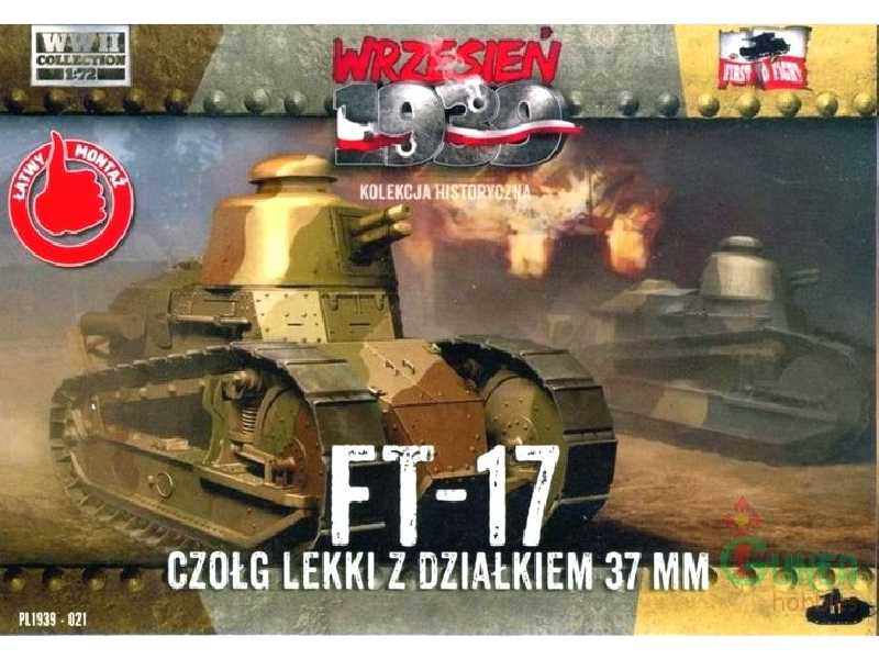 Renault FT-17 - czołg lekki z działkiem 37mm - zdjęcie 1 Renault FT-17 - czołg lekki z działkiem 37mm - zdjęcie 1