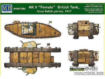 MK II Female - bitwa pod Arras - 1917 - zdjęcie 1