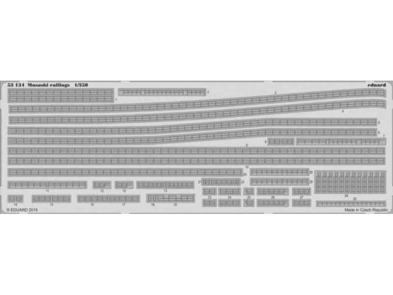 Musashi railings 1/350 - Tamiya - zdjęcie 1