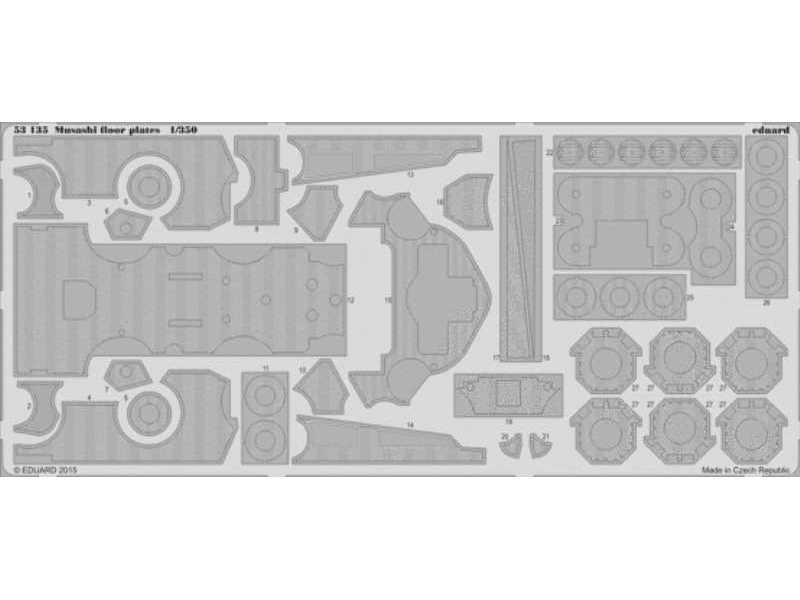 Musashi floor plates 1/350 - Tamiya - zdjęcie 1 Musashi floor plates 1/350 - Tamiya - zdjęcie 1