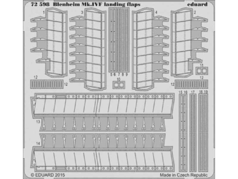 Blenheim Mk. IVF landing flaps 1/72 - Airfix - zdjęcie 1