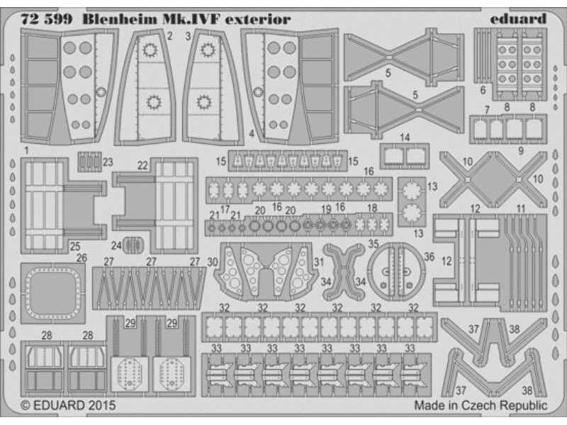 Blenheim Mk. IVF exterior 1/72 - Airfix - zdjęcie 1 Blenheim Mk. IVF exterior 1/72 - Airfix - zdjęcie 1
