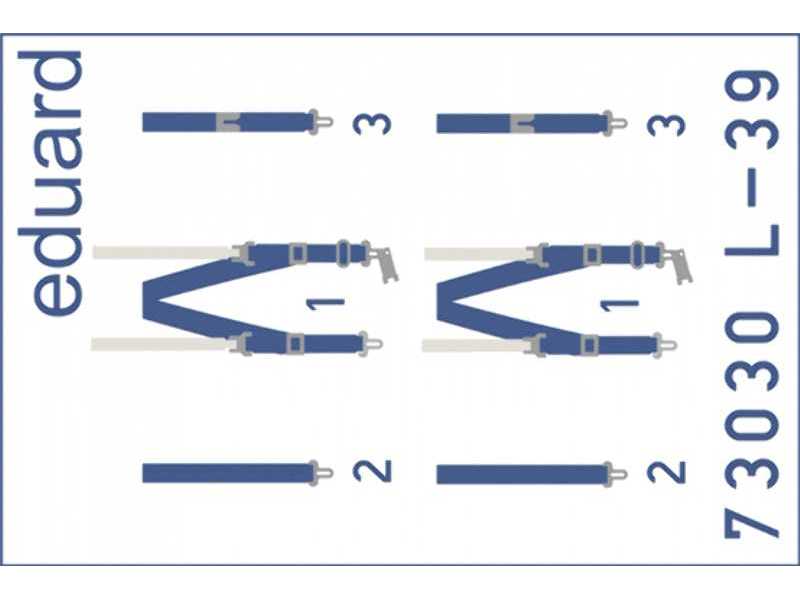 L-39 seatbelts SUPERFABRIC 1/72 - Eduard - zdjęcie 1