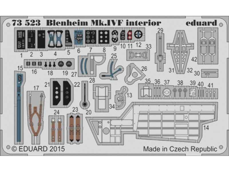 Blenheim Mk. IVF interior S. A. 1/72 - Airfix - zdjęcie 1 Blenheim Mk. IVF interior S. A. 1/72 - Airfix - zdjęcie 1