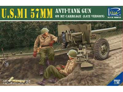 M1 57mm - M2 amerykańskie działo p.pancerne - późne - zdjęcie 1