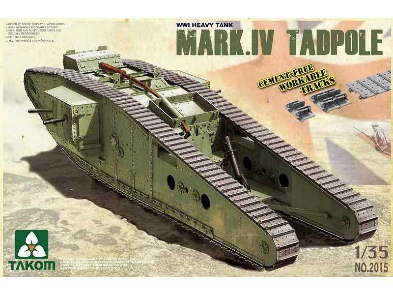 Ciężki czołg Mark.IV Tadpole z moździerzem - I W.Ś. - zdjęcie 1