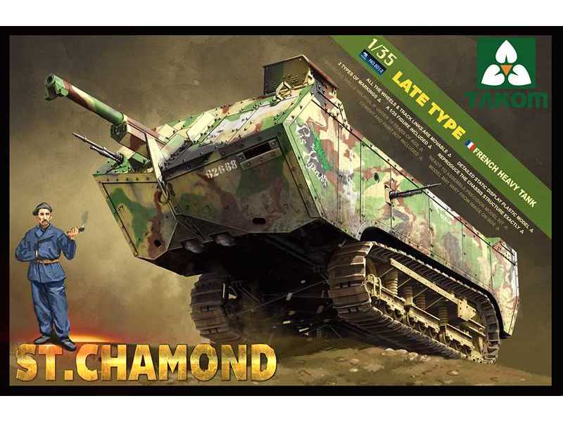 Czołg St. Chamond - I W.Ś. - zdjęcie 1 Czołg St. Chamond - I W.Ś. - zdjęcie 1