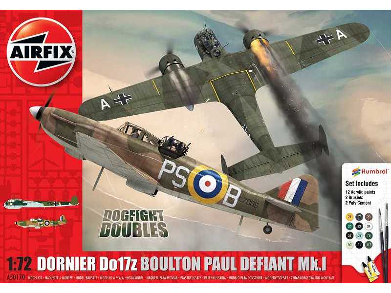 Boulton Paul Defiant Mk.1 Dornier Do17z - zestaw podarunkowy - zdjęcie 1 Boulton Paul Defiant Mk.1 Dornier Do17z - zestaw podarunkowy - zdjęcie 1