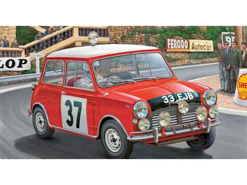 Mini Cooper Winner Rally Monte Carlo 1964 - zestaw podarunkowy - zdjęcie 1 Mini Cooper Winner Rally Monte Carlo 1964 - zestaw podarunkowy - zdjęcie 1