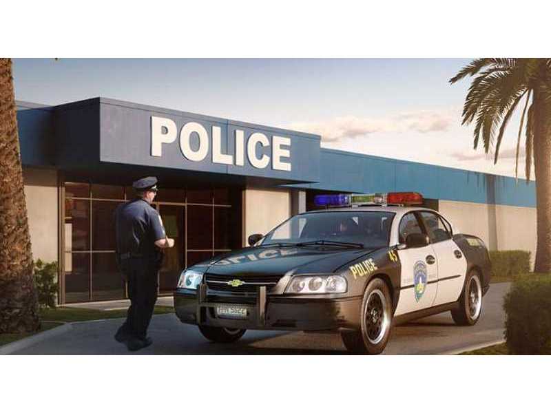 Chevy Impala Police Car - zestaw podarunkowy - zdjęcie 1
