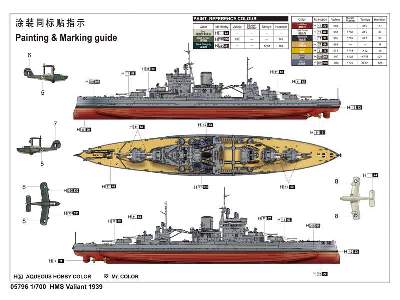 Pancernik HMS Valiant 1939 - zdjęcie 3