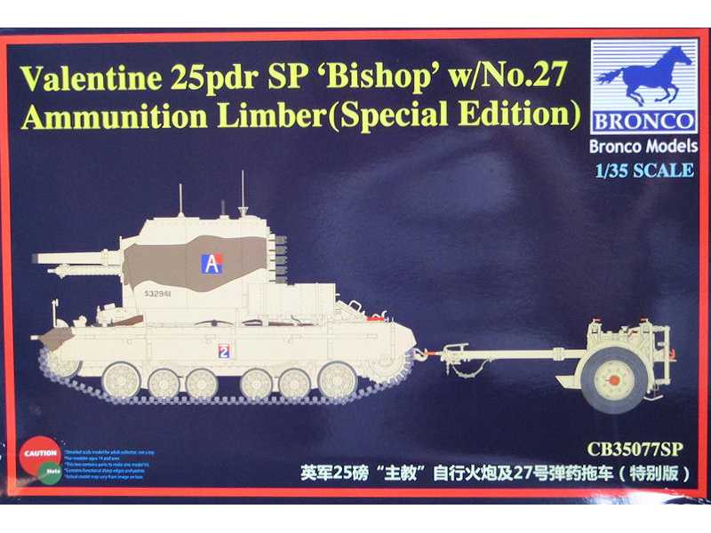 Valentine 25pdr SP Bishop w/No.27 Ammunition Limber - zdjęcie 1 Valentine 25pdr SP Bishop w/No.27 Ammunition Limber - zdjęcie 1