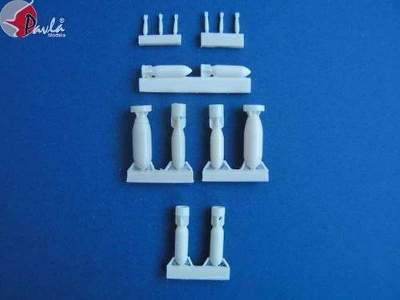 RAF WW 2 Weapons set part.1 bombs 25lb, 250lb, 500lb, 50lbMC, 10 - zdjęcie 1