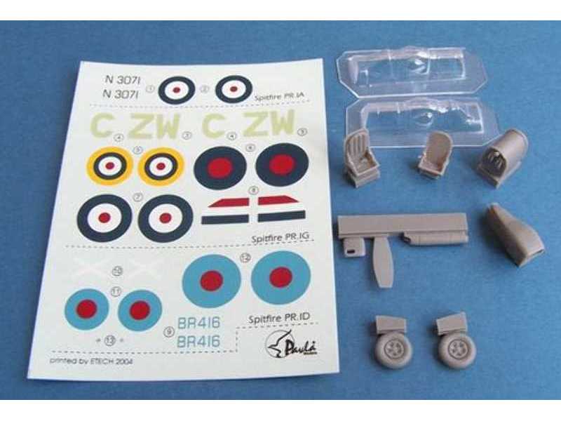 Spitfire PR Mk.IA, PR Mk.IV, PR Mk.VII + decal For Airfix - zdjęcie 1 Spitfire PR Mk.IA, PR Mk.IV, PR Mk.VII + decal For Airfix - zdjęcie 1