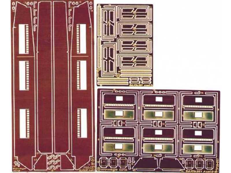 Sd.Kfz. 251 Ausf.D - stowage bins Tamiya - zdjęcie 1 Sd.Kfz. 251 Ausf.D - stowage bins Tamiya - zdjęcie 1
