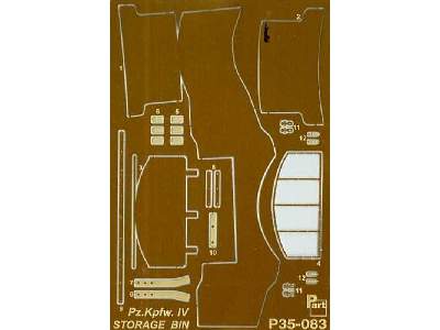 PzKpfw IV storage bin Tamiya - zdjęcie 1