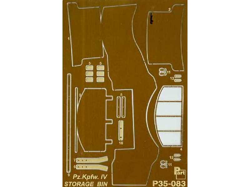 PzKpfw IV storage bin Tamiya - zdjęcie 1