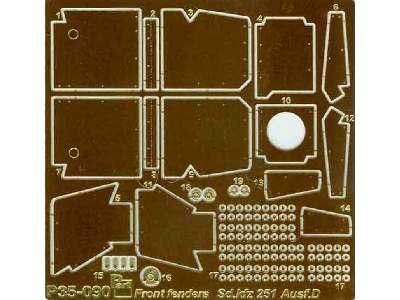 Sd.Kfz 251/1 Ausf.D front fenders AFV Club - zdjęcie 1