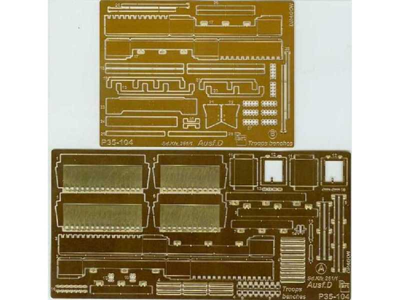 Sd.Kfz.251/1 Ausf.D troop benches Dragon - zdjęcie 1