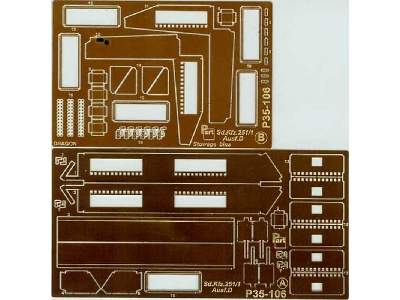 Sd.Kfz.251/1 Ausf.D stowage bins Dragon - zdjęcie 1