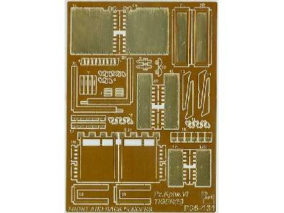 Pz.Kpfw.VI Tiger I Ausf.E front and back fenders Dragon - zdjęcie 1