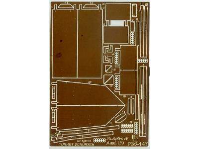 Pz.Kpfw.IV Ausf.H/J turret schurzen Tamiya - zdjęcie 1