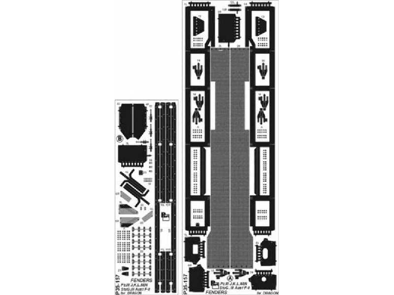 StuG III Ausf F8 fenders Tamiya - zdjęcie 1 StuG III Ausf F8 fenders Tamiya - zdjęcie 1