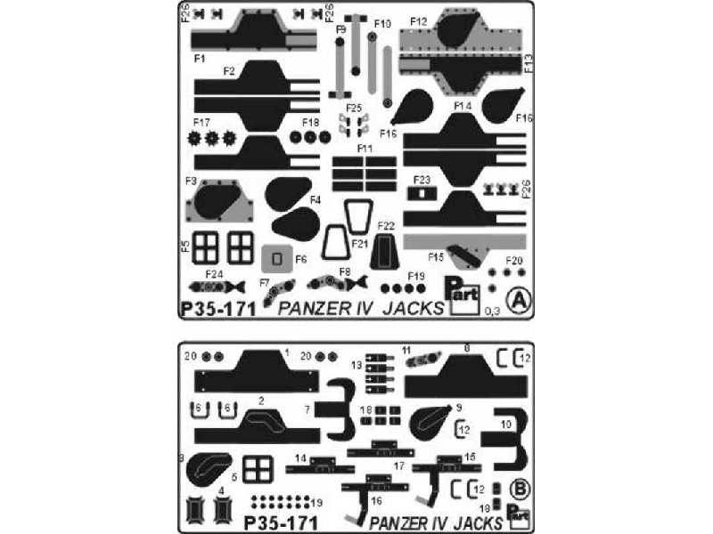 Panzer IV Jacks (2pcs) - zdjęcie 1 Panzer IV Jacks (2pcs) - zdjęcie 1