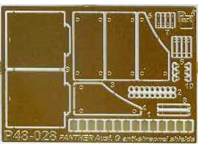 Panther antishrapnel shields Tamiya - zdjęcie 1 Panther antishrapnel shields Tamiya - zdjęcie 1