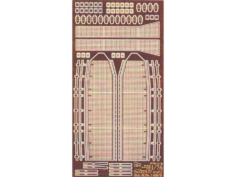 Drilled side skirts for Panzer IV Ausf.J 1/76 Fujimi - zdjęcie 1