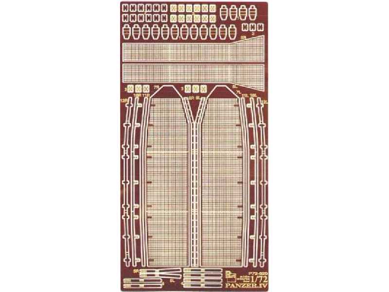 Drilled side skirts for Panzer IV Hasegawa - zdjęcie 1