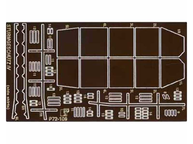 Sturmgeschutz IV side skirts Revell - zdjęcie 1