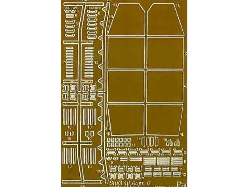 StuG40 Ausf.G side skirts Revell - zdjęcie 1 StuG40 Ausf.G side skirts Revell - zdjęcie 1