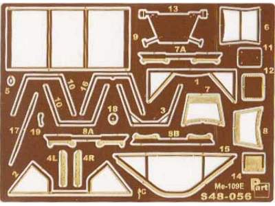 Canopy frames Bf-109E Hobbycraft - zdjęcie 1