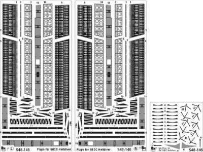 SB2C Helldiver flaps Revell/Accurate Miniatures - zdjęcie 1