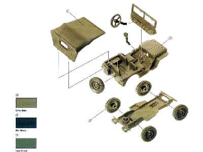 Willys Jeep - 2 modele do szybkiego złożenia - zdjęcie 2